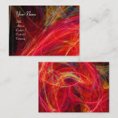 Carte De Visite CRAZY PHOTON vibrant doux noir rouge blanc (Devant / Derrière)