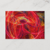 Carte De Visite CRAZY PHOTON vibrant doux noir rouge blanc (Dos)