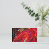 Carte De Visite CRAZY PHOTON vibrant doux noir rouge blanc (Debout devant)