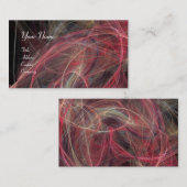 Carte De Visite CRAZY PHOTON vibrant doux noir violet rose (Devant / Derrière)