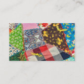 Carte De Visite Crazy Quilt et les altérations d'aiguilles (Dos)