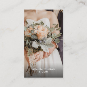 Carte De Visite Cream Modern Photo   Photographe Photographie