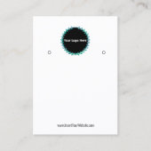 Carte De Visite Creat Your Custom Logo Earring Display Card  (Devant)