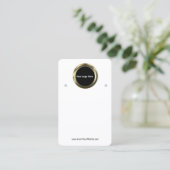 Carte De Visite Creat Your Custom Logo Earring Display Card  (Debout devant)