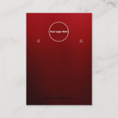 Carte De Visite Creat Your Custom Logo Earring Display Card (Devant)