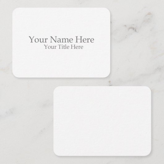 Carte De Visite Create Your Own (Devant / Derrière)