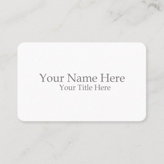 Carte De Visite Create Your Own (Devant)