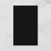 Carte De Visite Create Your Own Black Custom Design Holiday Card (Dos)