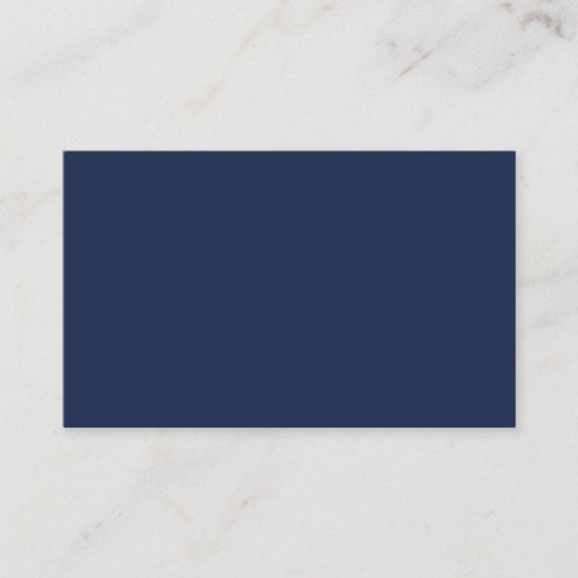 Carte De Visite Create Your Own dark blue Custom personalized (Devant)