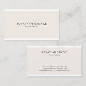 Carte De Visite Create Your Own Professional Modern Simple Design (Devant / Derrière)