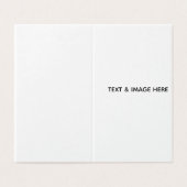 Carte De Visite Create Your Own white (Extérieur déplié)
