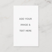 Carte De Visite Create Your Own white  (Devant)