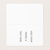 Carte De Visite Create Your Own white  (Extérieur déplié)