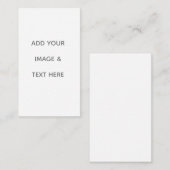 Carte De Visite Create Your Own white (Devant / Derrière)