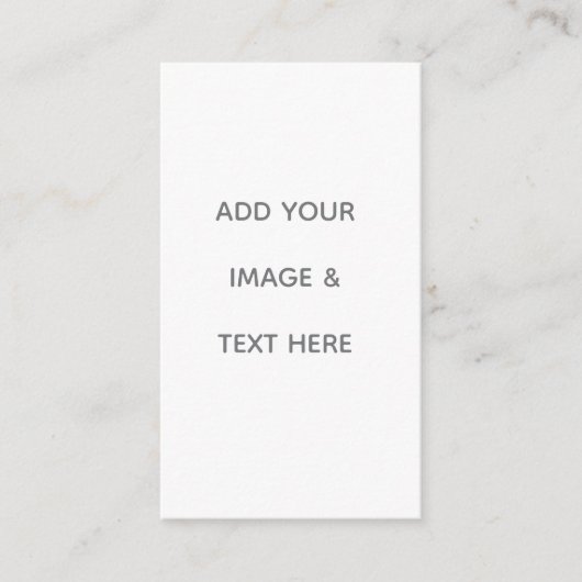 Carte De Visite Create Your Own white (Devant)
