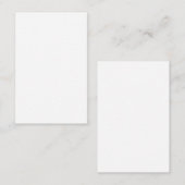 Carte De Visite Create Your Own white simple (Devant / Derrière)