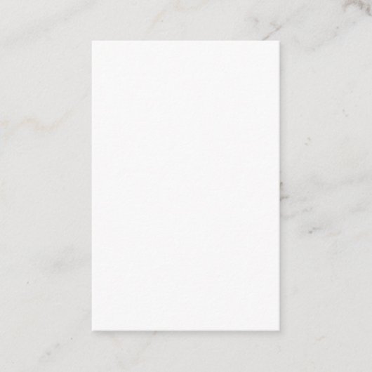 Carte De Visite Create Your Own white simple (Devant)