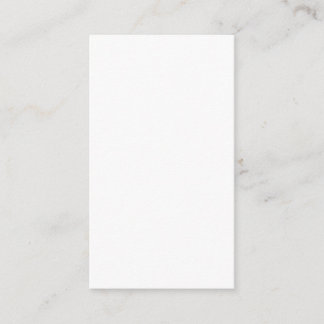 Carte De Visite Create Your Own white simple
