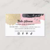 Carte De Visite Créateur artisanal de perles et de bijoux (Dos)