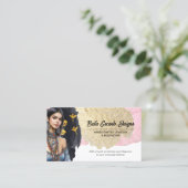 Carte De Visite Créateur artisanal de perles et de bijoux (Debout devant)