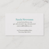 Carte De Visite Créateur artistique unique (Dos)