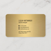 carte de visite créateur de bijoux (Dos)