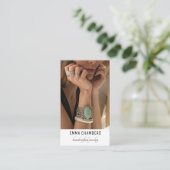Carte De Visite Créateur de bijoux artisanal moderne (Debout devant)