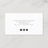 Carte De Visite Créateur de bijoux d'Agate Vert Abstrait (Dos)