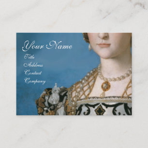 CARTE DE VISITE CRÉATEUR DE BIJOUX DE MODE DE LA RENAISSANCE