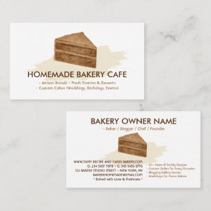 Carte De Visite Créateur de gâteaux Cookies Mariage Anniversaire B