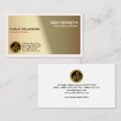 Carte De Visite Créatif artistique dans les relations publiques (Devant / Derrière)