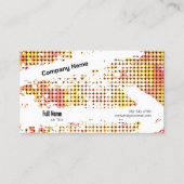 Carte de visite créatif avec QR - Vibes rétro (A) (Devant)