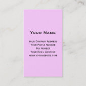 Carte de visite créatif de code du yoga QR (Dos)