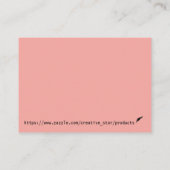 carte de visite créatif de maquilleur (Dos)