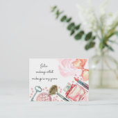 carte de visite créatif de maquilleur (Debout devant)