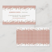 Carte de visite créatif de métiers de pixels (Devant / Derrière)