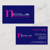 Carte de visite créatif Design_12 (Devant / Derrière)