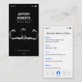 Carte De Visite Créatif et unique Bodybuilder Personal Trainer (Devant / Derrière)