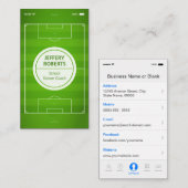 Carte De Visite Créatif et unique - Football Soccer Coach Player (Devant / Derrière)