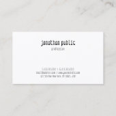 Carte De Visite Créatif Moderne Élégant Professionnel Simple Plat (Dos)