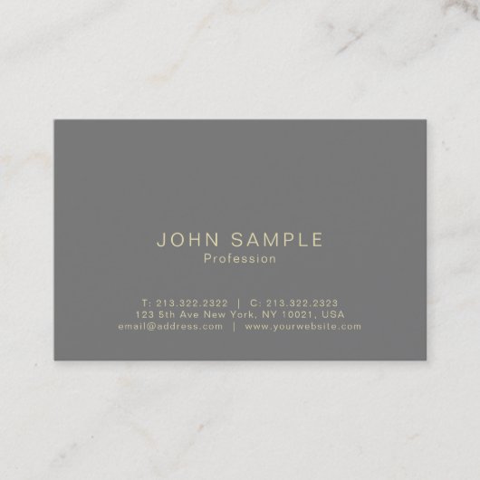 Carte De Visite Créatif moderne et élégant Matte UV (Devant)