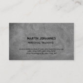 Carte De Visite Créatif Moderne Fitness Trainer Sport Chalkboard (Dos)