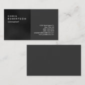 Carte de visite créatif moderne gris clair (Devant / Derrière)