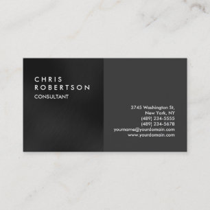 Carte de visite créatif moderne gris clair