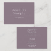 Carte De Visite Créatif professionnel Design propre Moderne (Devant / Derrière)