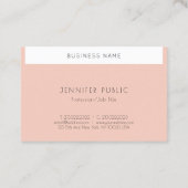 Carte De Visite Créatif Professionnel Moderne Design simple tendan (Dos)