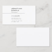 Carte De Visite Créatif Simple Design Graphique Professionnel Uni (Devant / Derrière)