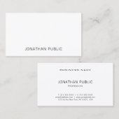 Carte De Visite Créatif Simple Moderne Plaine Élégant Professionne (Devant / Derrière)