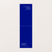 Carte De Visite Créatif Simple Uni Bleu Phthalo Tendance (Extérieur déplié)