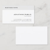 Carte De Visite Créatif tendance Moderne Élégant Simple Modèle (Devant / Derrière)